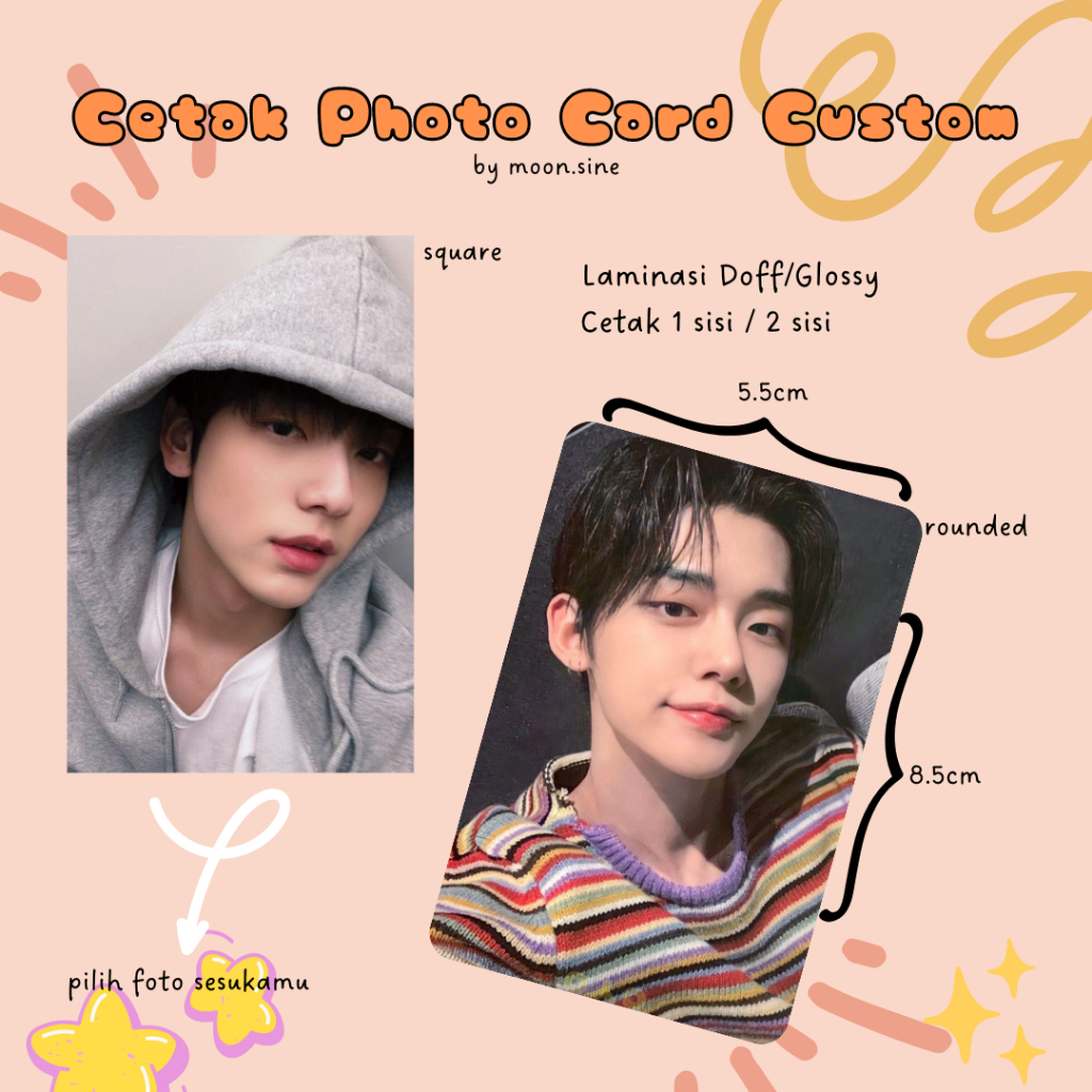 Jual Cetak Photocard Custom Shopee Indonesia