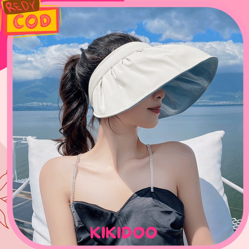 Jual Kikidoo Topi Bando Visor Topi Pantai Anti UV Kece Kekinian Import