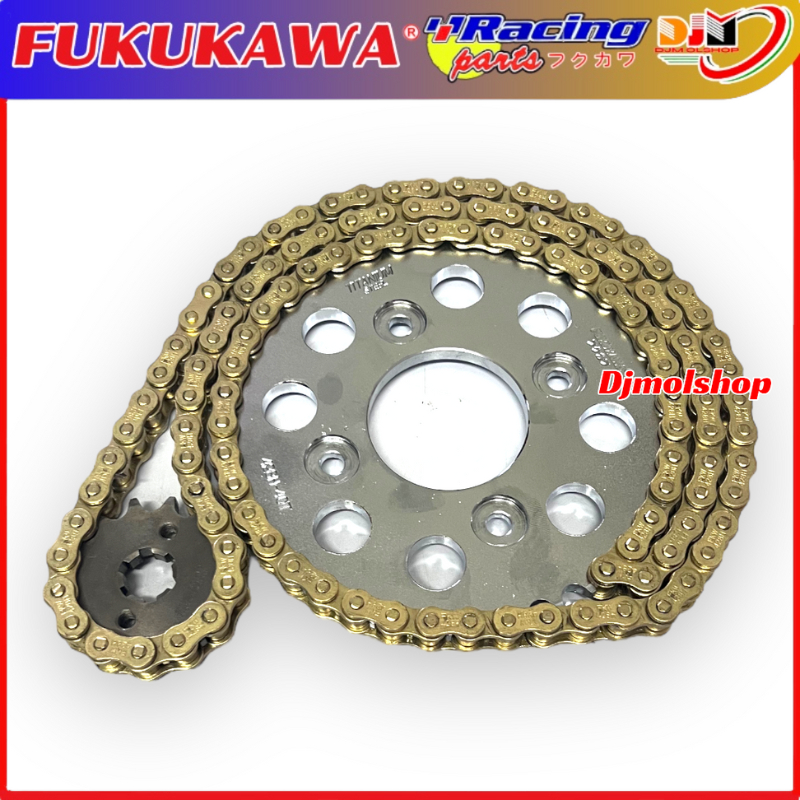 Jual Gear Set Racing Fukukawa Karisma Supra X125 Revo Blade Ukuran 428H