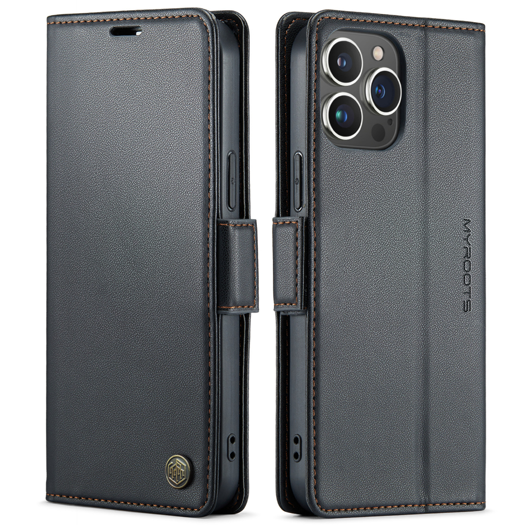 Jual Lambskin PU Leather Case Flip RFID For Iphone 12 11 Pro Max