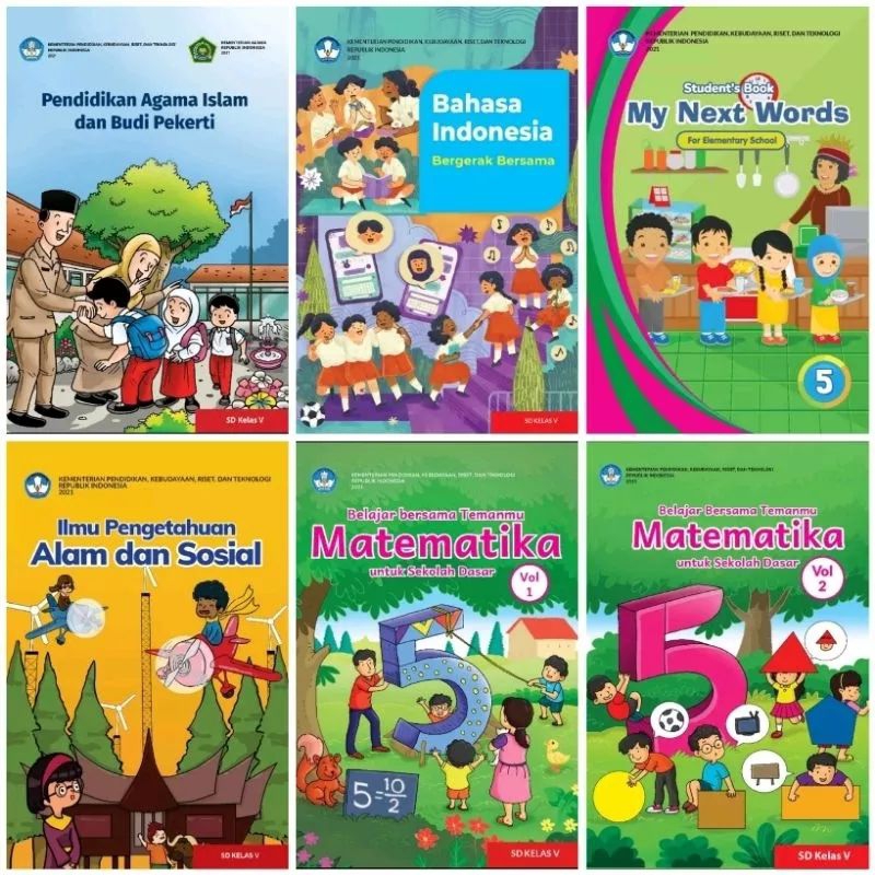 Jual Buku Paket Kelas 5 Kurikulum Merdeka Kemendikbud | Shopee Indonesia