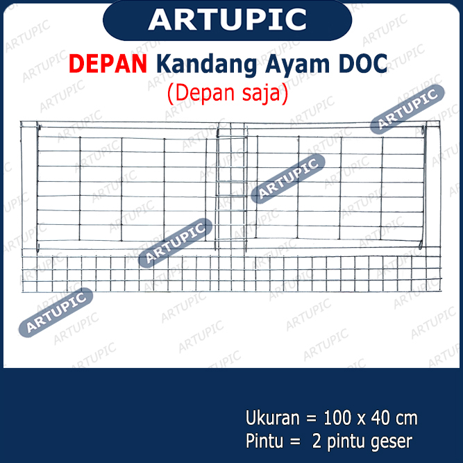 Jual DEPAN SAJA Kandang Ayam DOC Pullet Pulet ARTUPIC Baterai Kandang