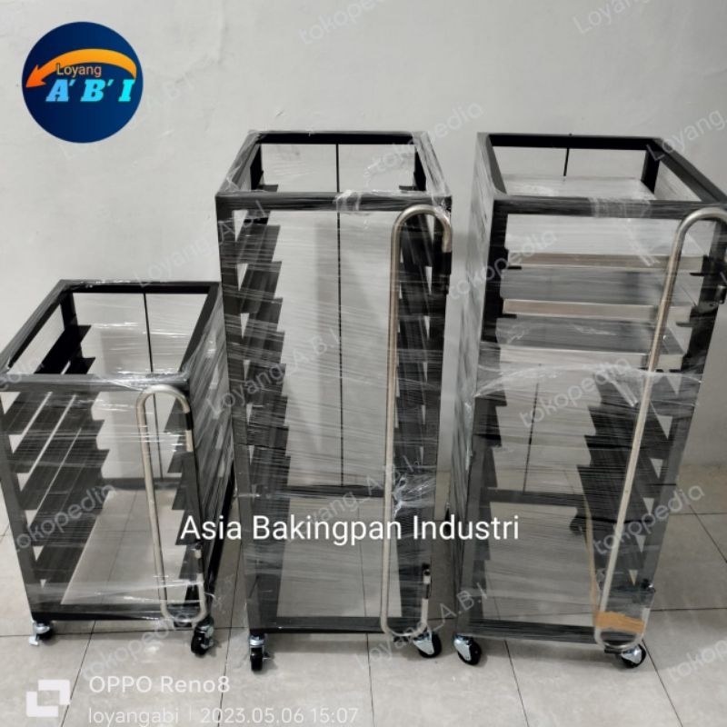 Jual Trolley bakery / Troly tray / Troly rak roti / Rak pendingin kue ...