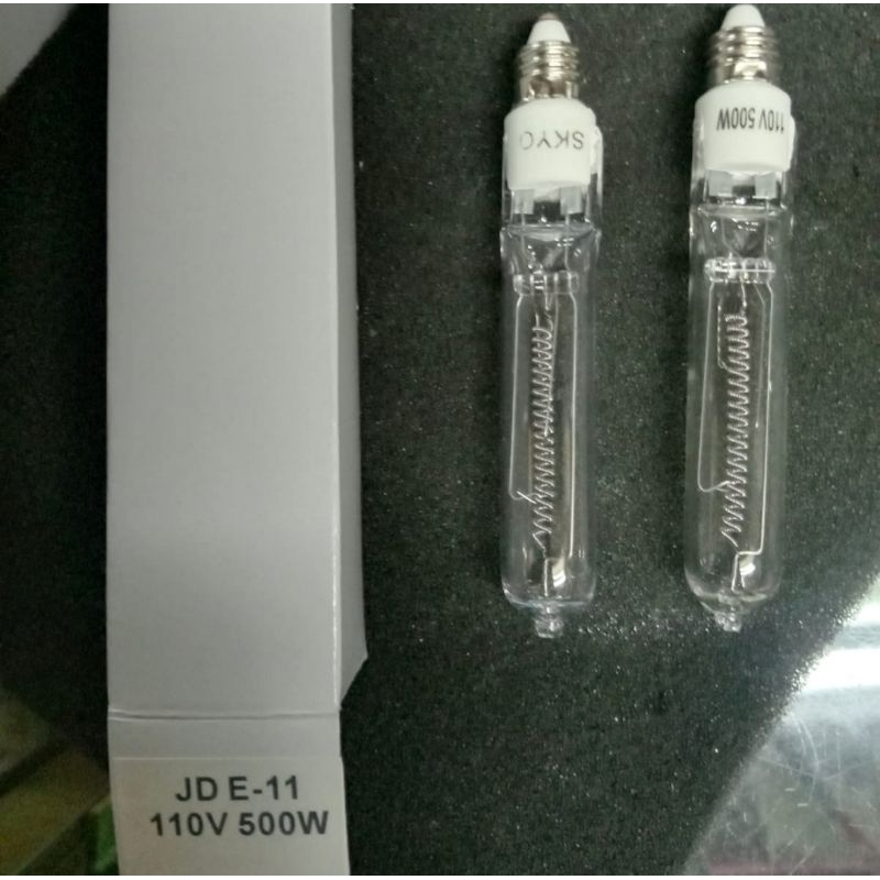 Jual Lampu halogen JD 500w 110v E11 skyo | Shopee Indonesia