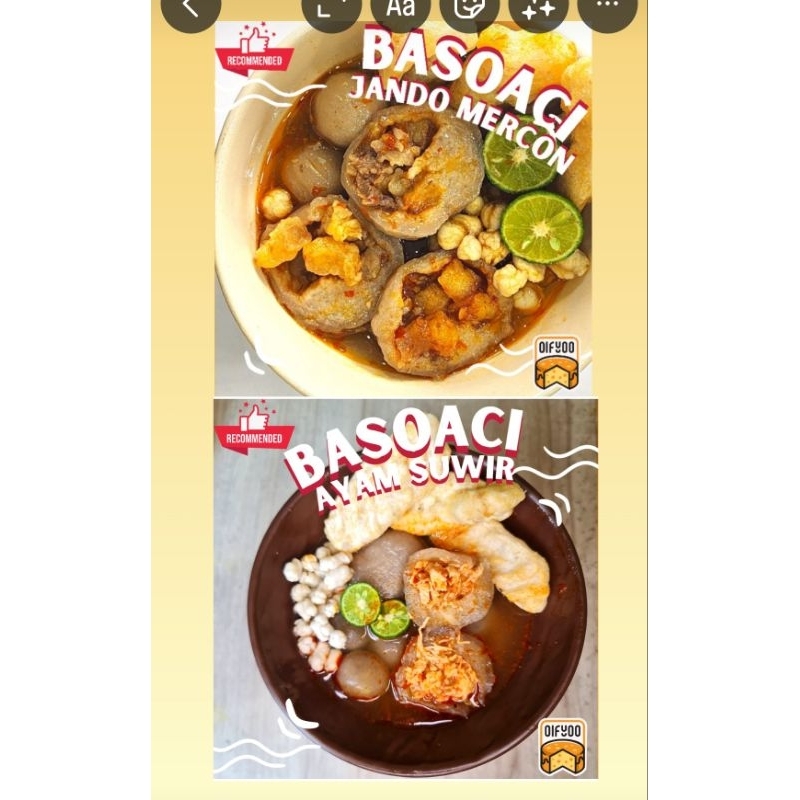 Jual Baso Aci Ayam Suwir Mercon Jando Mercon Shopee Indonesia