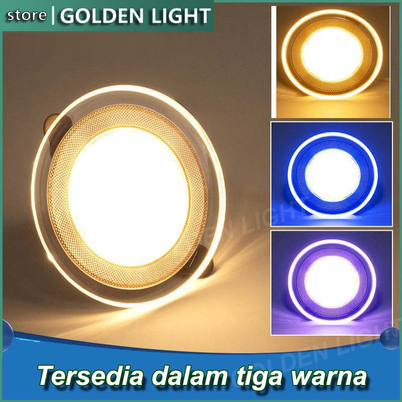 Jual LAMPU DOWNLIGHT LED 3 WARNA 6WATT/ KUNING BIRU UNGU / PUTIH KUNING ...