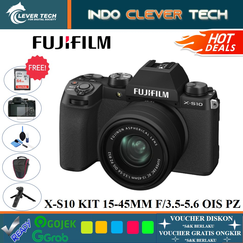 Jual Fujifilm XS10 / XS 10 / X-S10 Kit XC 15-45mm F/3.5-5.6 OIS PZ ...