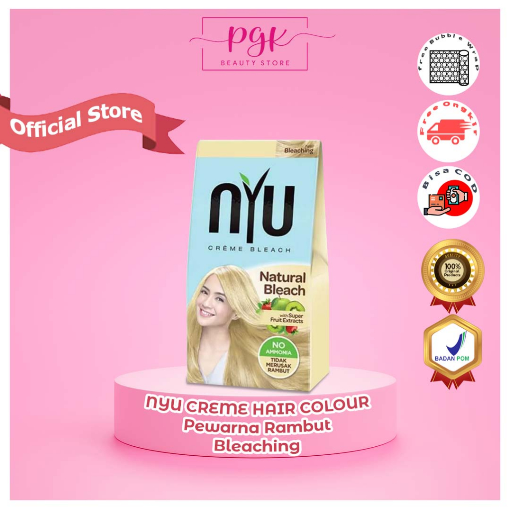 Jual NYU CREME HAIR COLOUR Pewarna Rambut/ Cat Rambut Natural (TANPA ...