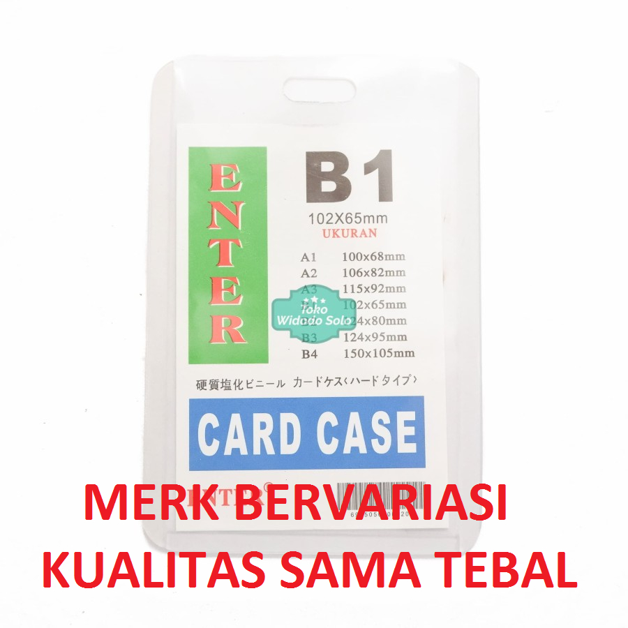 Jual Plastik Id Card Case B Name Card Name Tag Portrait Buah