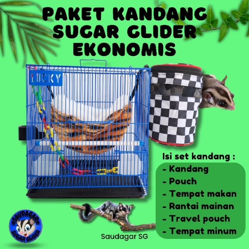 Jual Paket Kandang Sugar Glider Lengkap Murah Kandang Besi Lipat Shopee Indonesia