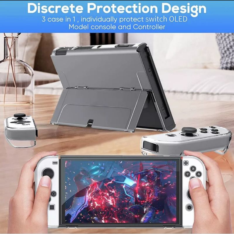Jual Crystal Case Nintendo Switch OLED Model Casing Clear Bening Mika ...