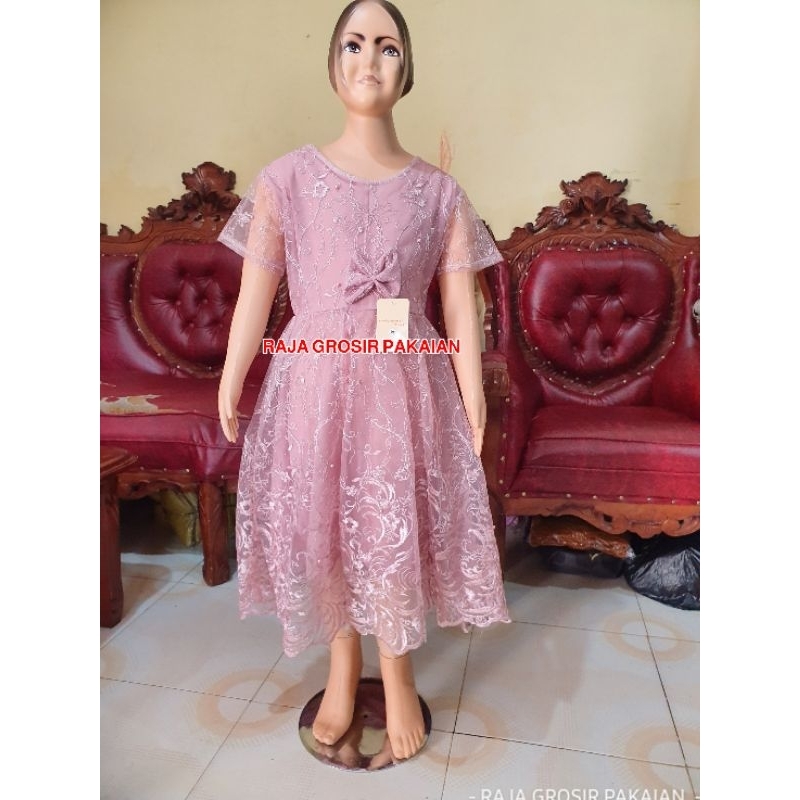 Jual Dress Raisa Anak Usia 8-12 Th (XL) / Bisa Pilih Warna / Baju ...