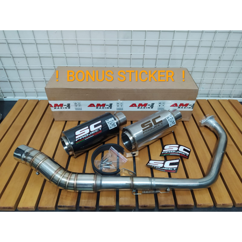 Jual Knalpot SC Project R15 New Vva V4 V3 V2 Vixion MT15 Xabre Byson CB ...