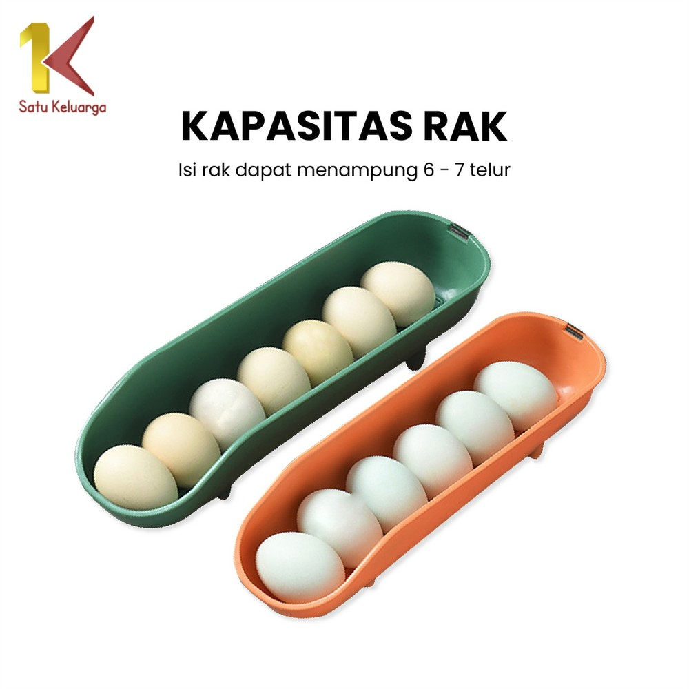 Jual Satu Keluarga Tempat Telur Ayam Estetik C861 Egg Rack Kotak ...