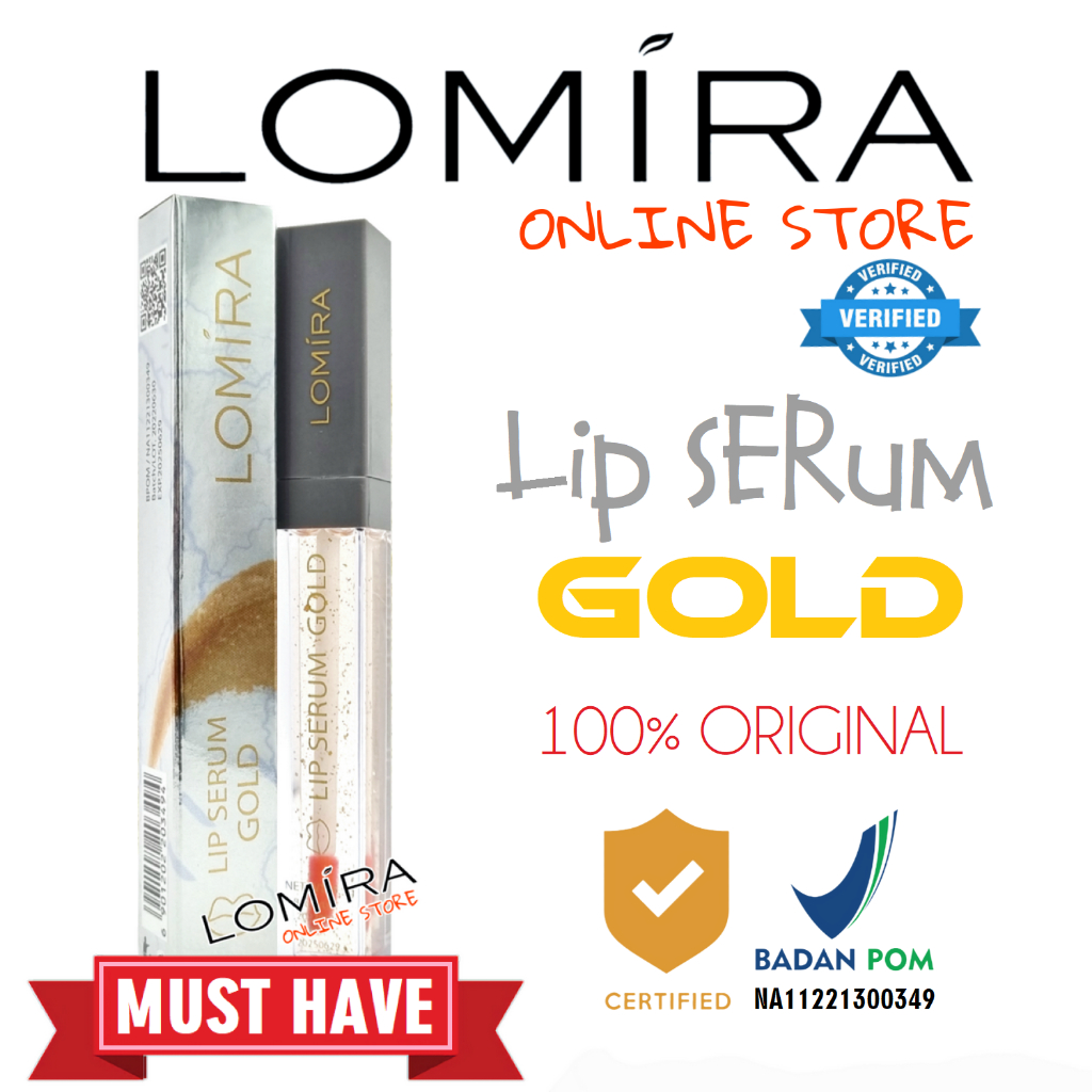 Jual LOMIRA LIP SERUM GOLD BPOM SERUM PELEMBAB BIBIR LOMIRA MURAH