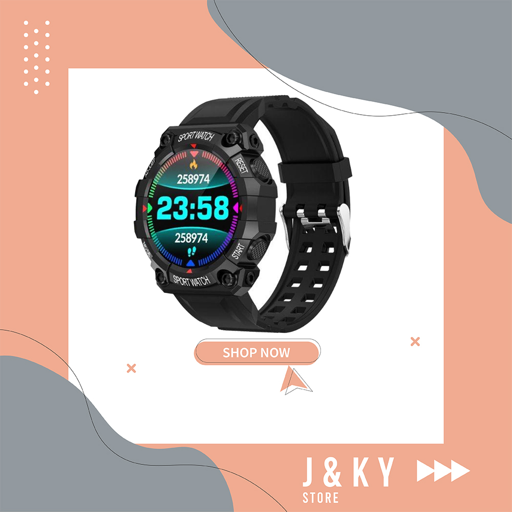 Tesladi SmartWatch FD68 Jam Tangan Pria Wanita Digital Astronaut Watchface  Bluetooth Heart Rate Sport Watch FD68s Smartwatch Jam Tangan Pintar