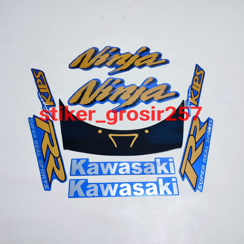 Jual STIKER STRIPING & LIS BODY KAWASAKI NINJA RR OLD LAMA 2008 2009 ...