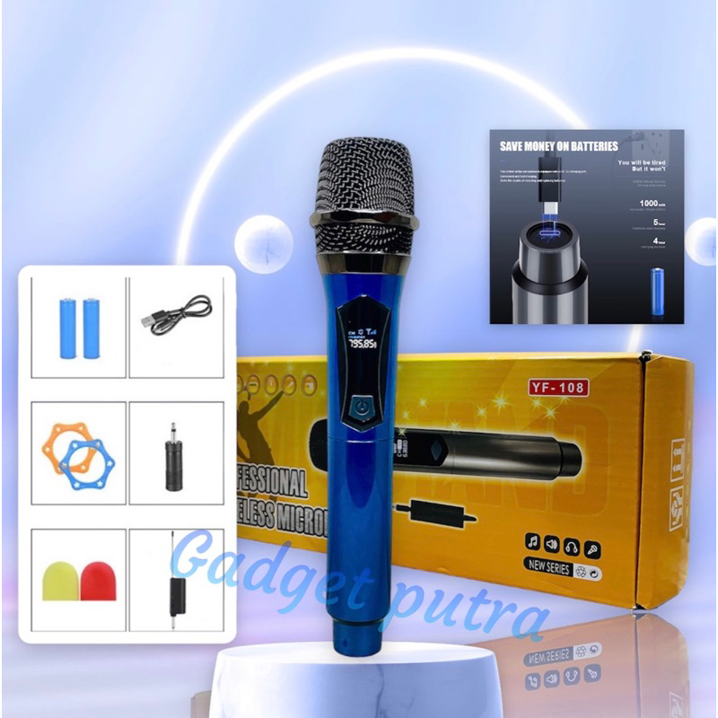 Jual Mic wireless with receiver 1mic/ single mic bluetooth multi