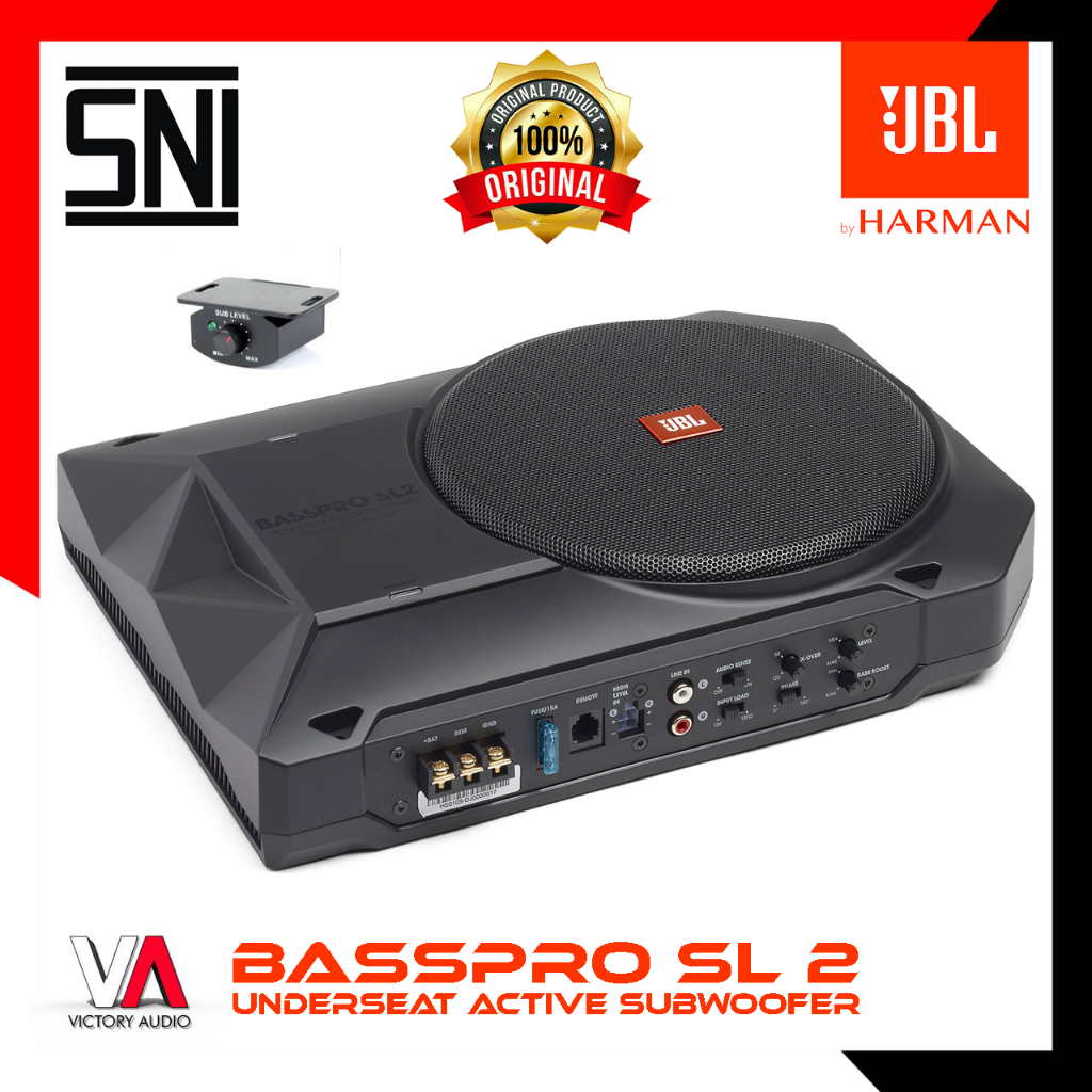Jual Subwoofer Aktif Kolong Jok Mobil JBL BASSPRO SL 2 8 Inch 8 Inci
