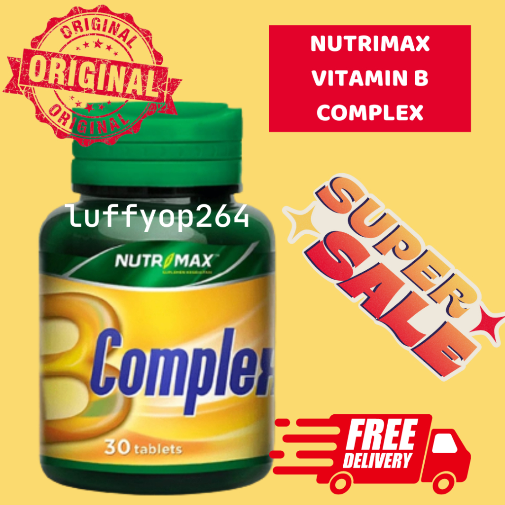 Jual Nutrimax Vitamin B Complex Isi 30 Tablet /VIT B NUTRISI OTAK ...