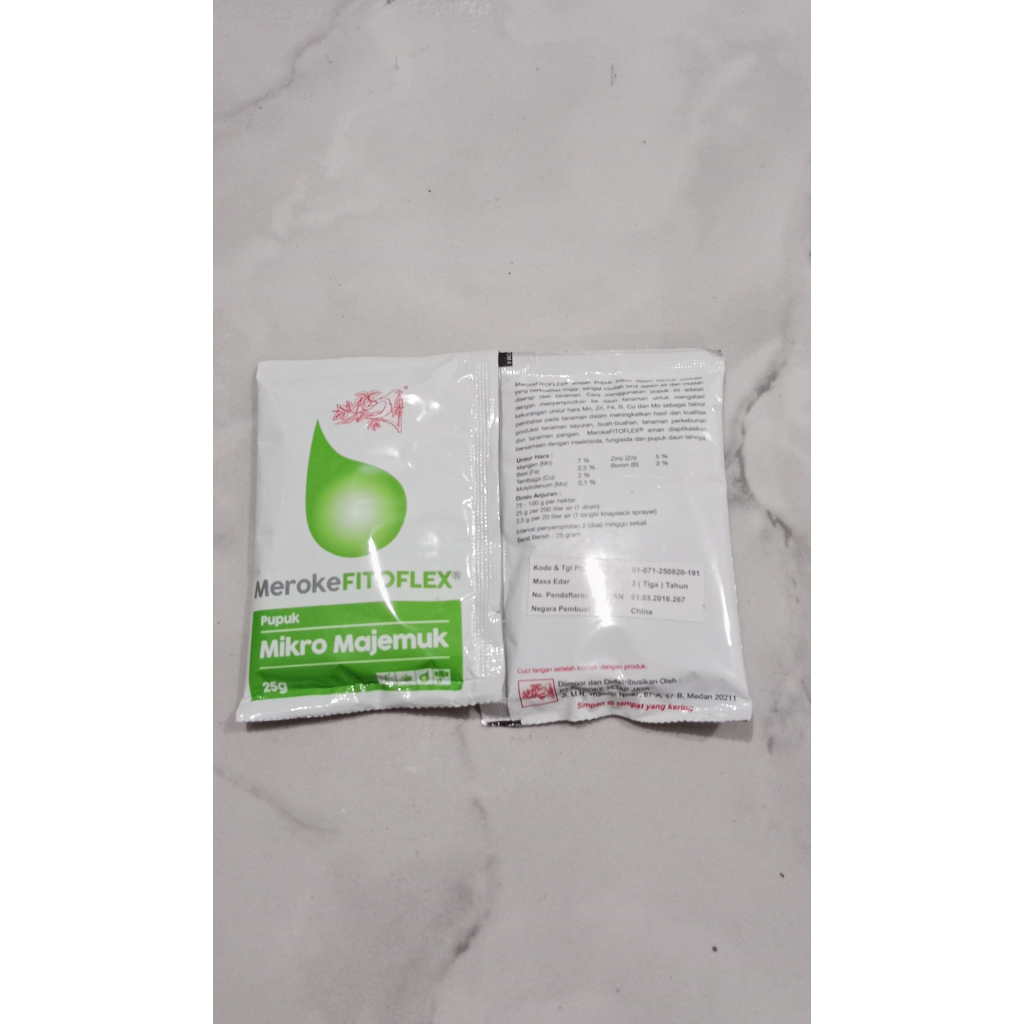Jual Pupuk Mikro Meroke Fitoflex Kemasan 25 Gram | Shopee Indonesia