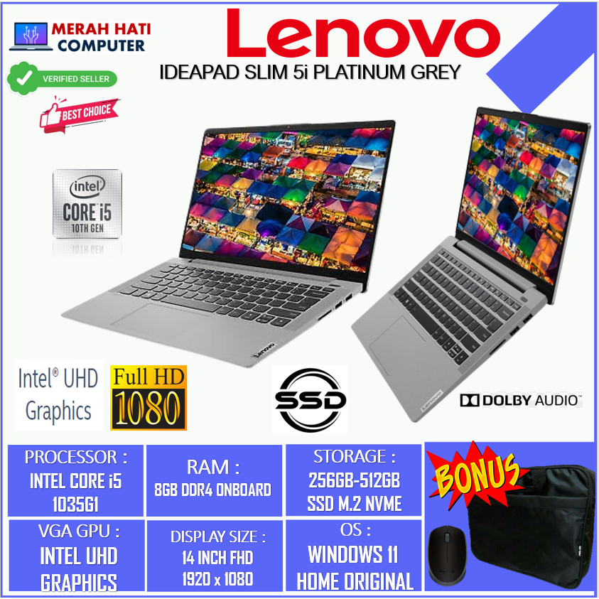 Jual Promo Laptop Bisnis Lenovo Ideapad Slim I Intel I G Gb