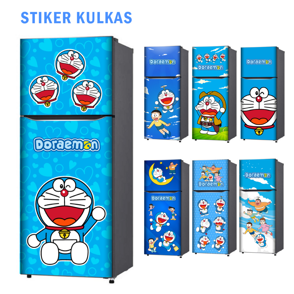 Jual Stiker Kulkas 1 Pintu dan Sticker Kulkas 2 pintu Kartun Kucing ...
