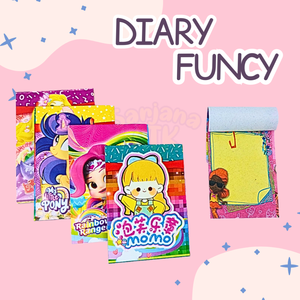 Jual Diary Funcy / Notes / Memo Funcy Motif Lucu | Shopee Indonesia
