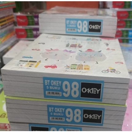 Jual (1 PAK) Buku Tulis 98/100 Okey (5PCS) | Shopee Indonesia