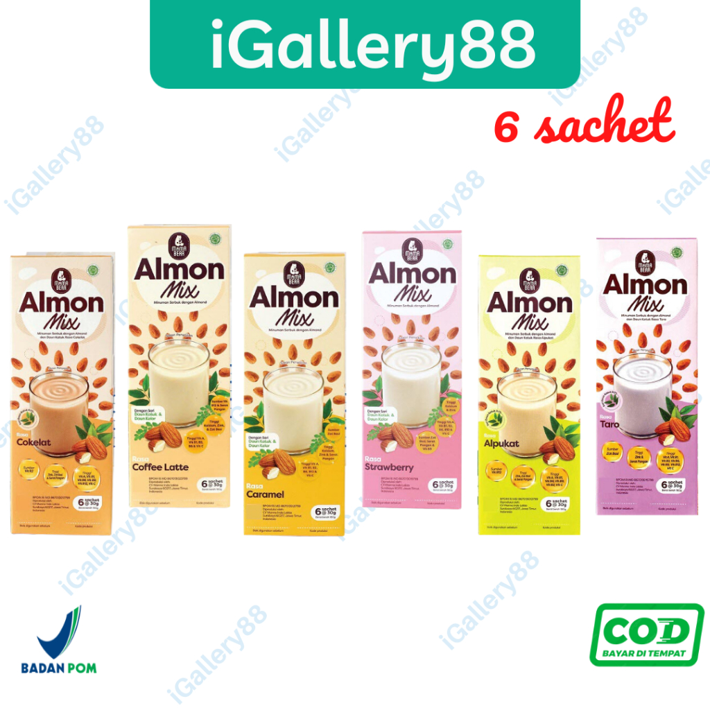 Jual MamaBear Almon Mix Daun Katuk dan Daun Kelor Pelancar ASI Booster