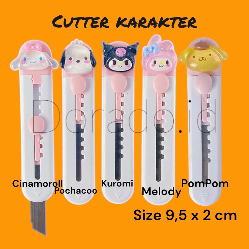 Jual Cutter / Pisau Mini Karakter Portable | Shopee Indonesia