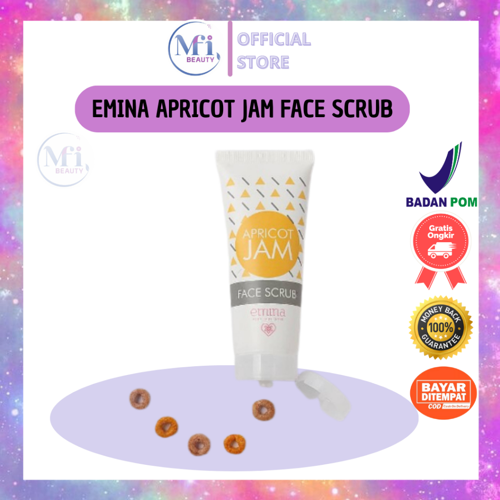 Jual MFI Emina Apricot Jam Face Scrub Scrub Eksfoliasi Wajah