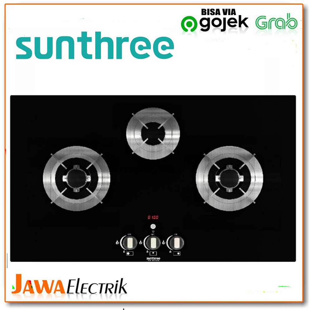 Jual Kompor Gas Kaca 3 Tungku Tempered Glass Sunthree Gh-3t Sth ...