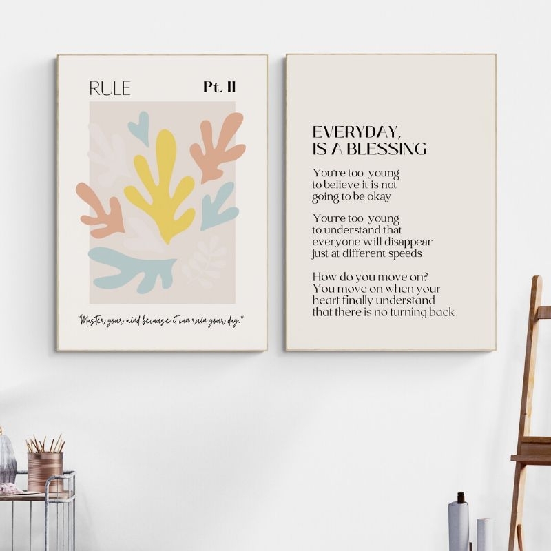 Jual Pajangan Dinding Aesthetic 20x29 cm Hiasan Dinding Kamar