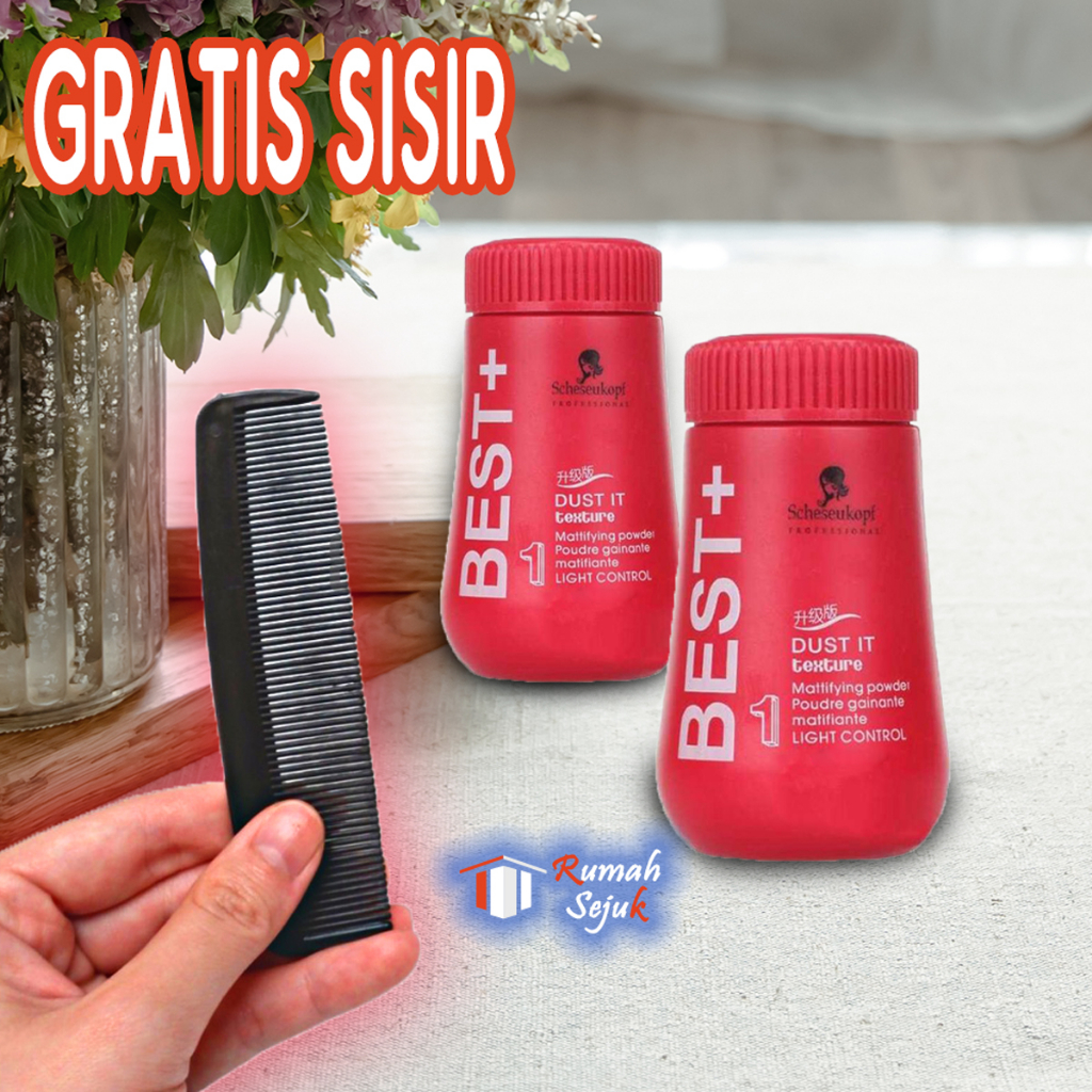 Jual Hair Powder Pria Original Bedak Rambut Gratis Sisir Best+ 10 Gram ...