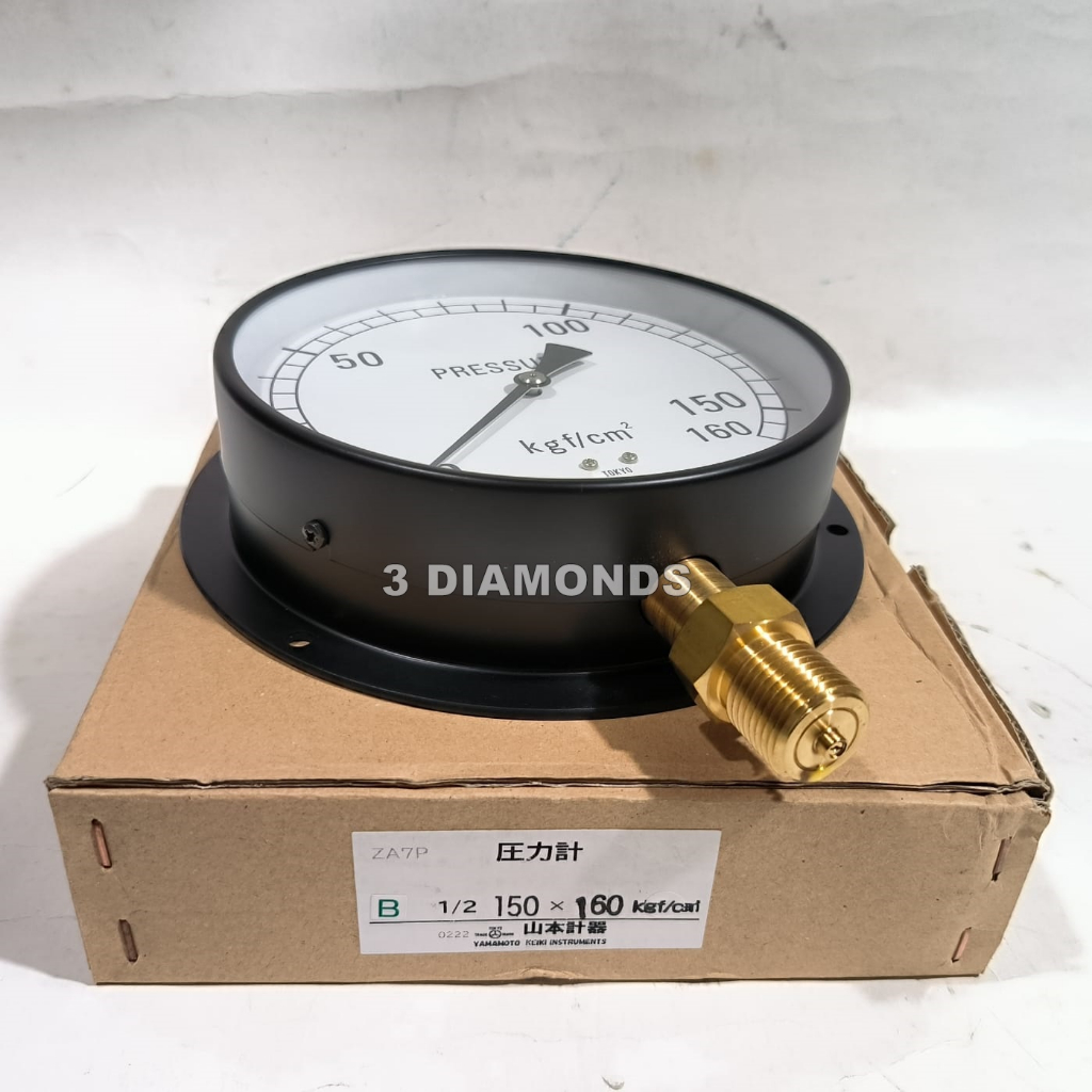 Jual PRESSURE GAUGE YAMAMOTO 6 INCH 160 KG/CM2 Shopee Indonesia