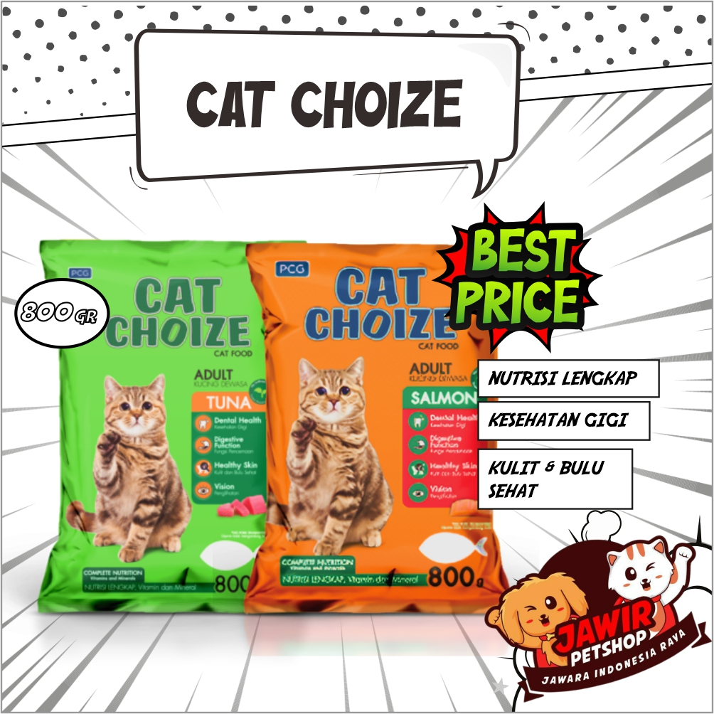 Jual Cat Choize Tuna Salmon 800gr Makanan Kucing Untuk Adult Dewasa