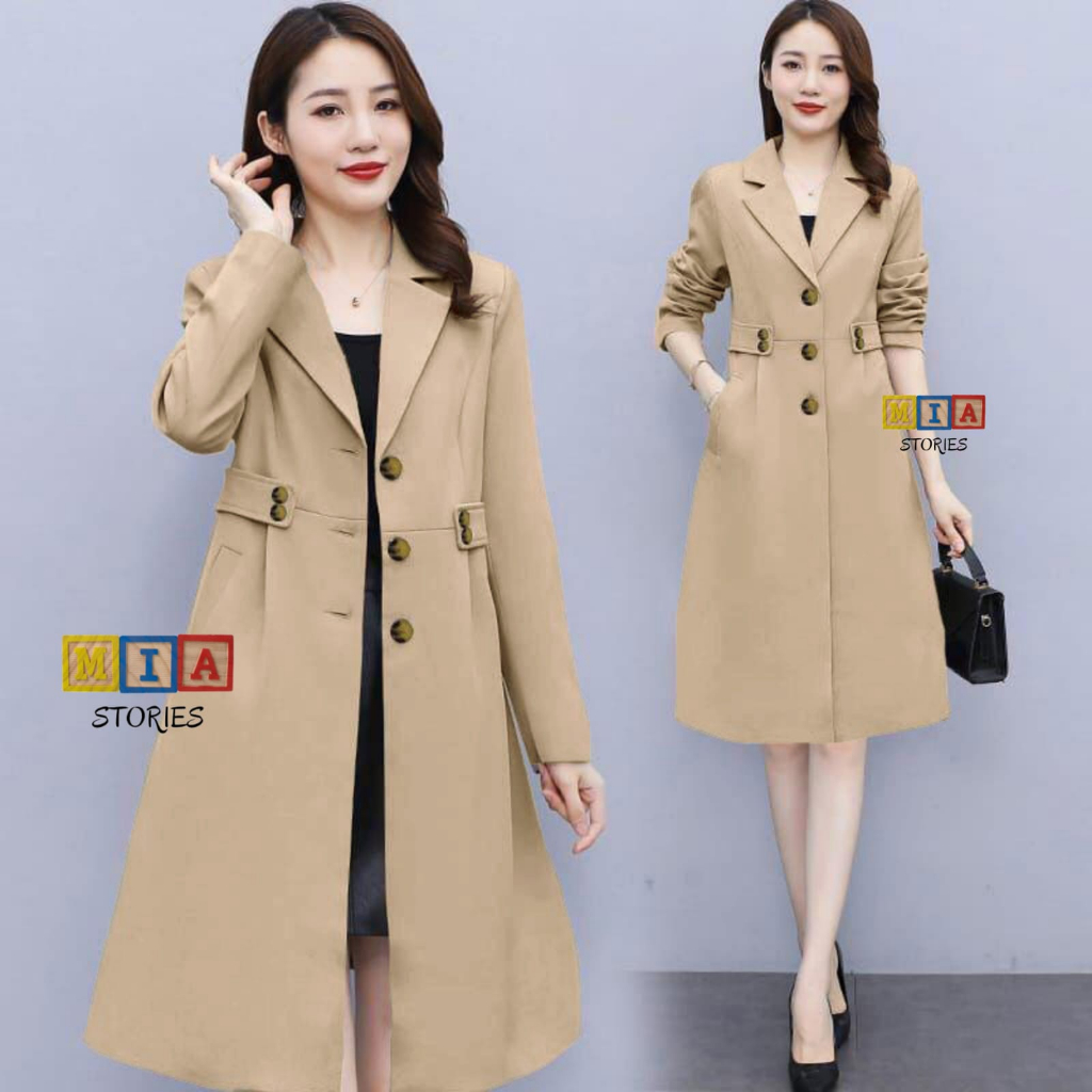 Jual MIA STORY FASHION Long Blazer Fuji Fashion Wanita Terbaru Luaran