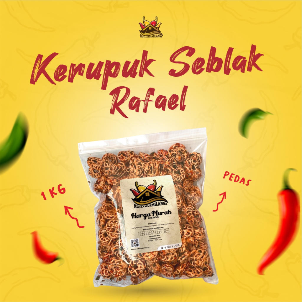 Jual Kerupuk Seblak Viral Rafael 1kg Shopee Indonesia 1743