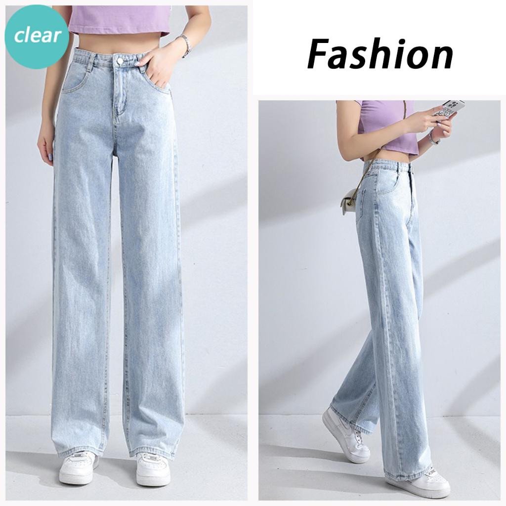 Jual Celana Jeans Wanita Jeans High Waist Kulot Highwaist Boyfriend ...