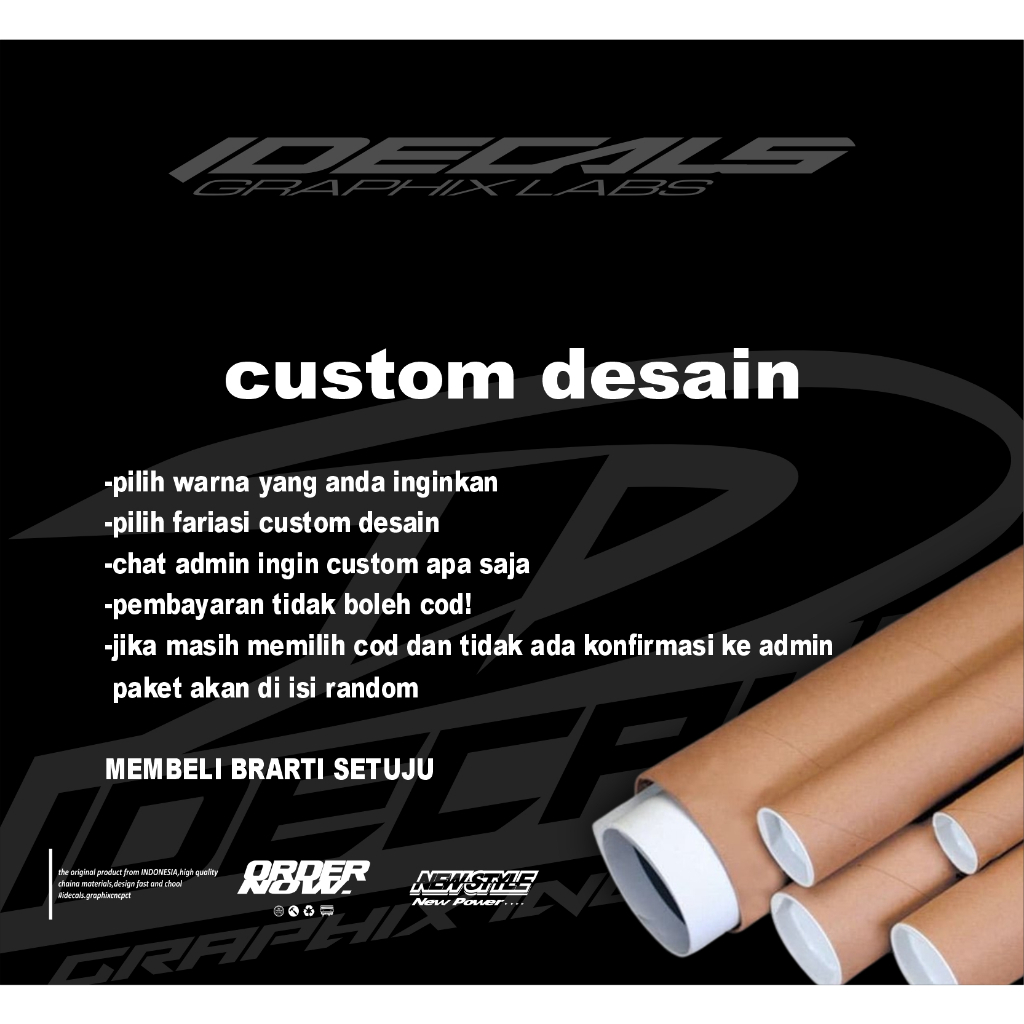 Jual T010 sticker striping transparan beat fi 2015-2017 tema garis ...