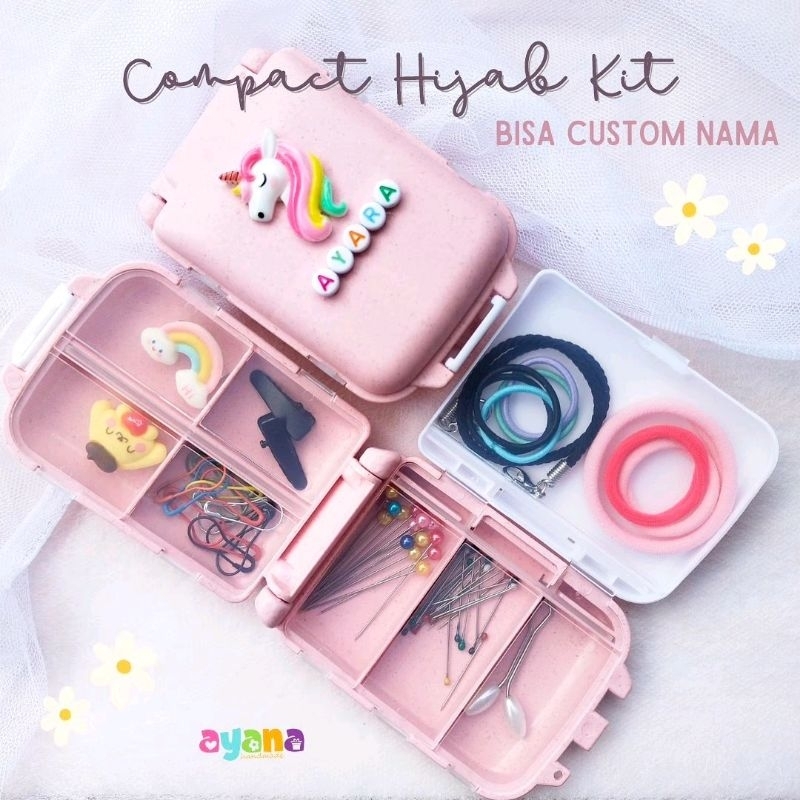 Jual Hijab Kit / Compact hijab kit / Hijab Organize / Wadah jarum ...
