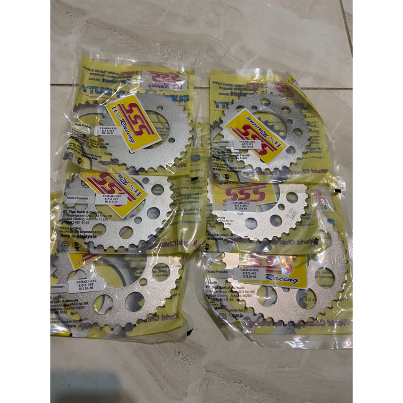 Jual GER GEAR SSS YAMAHA RXZ RX-KING 428/415 uk 26,27,28,29,30,31,32,33 ...