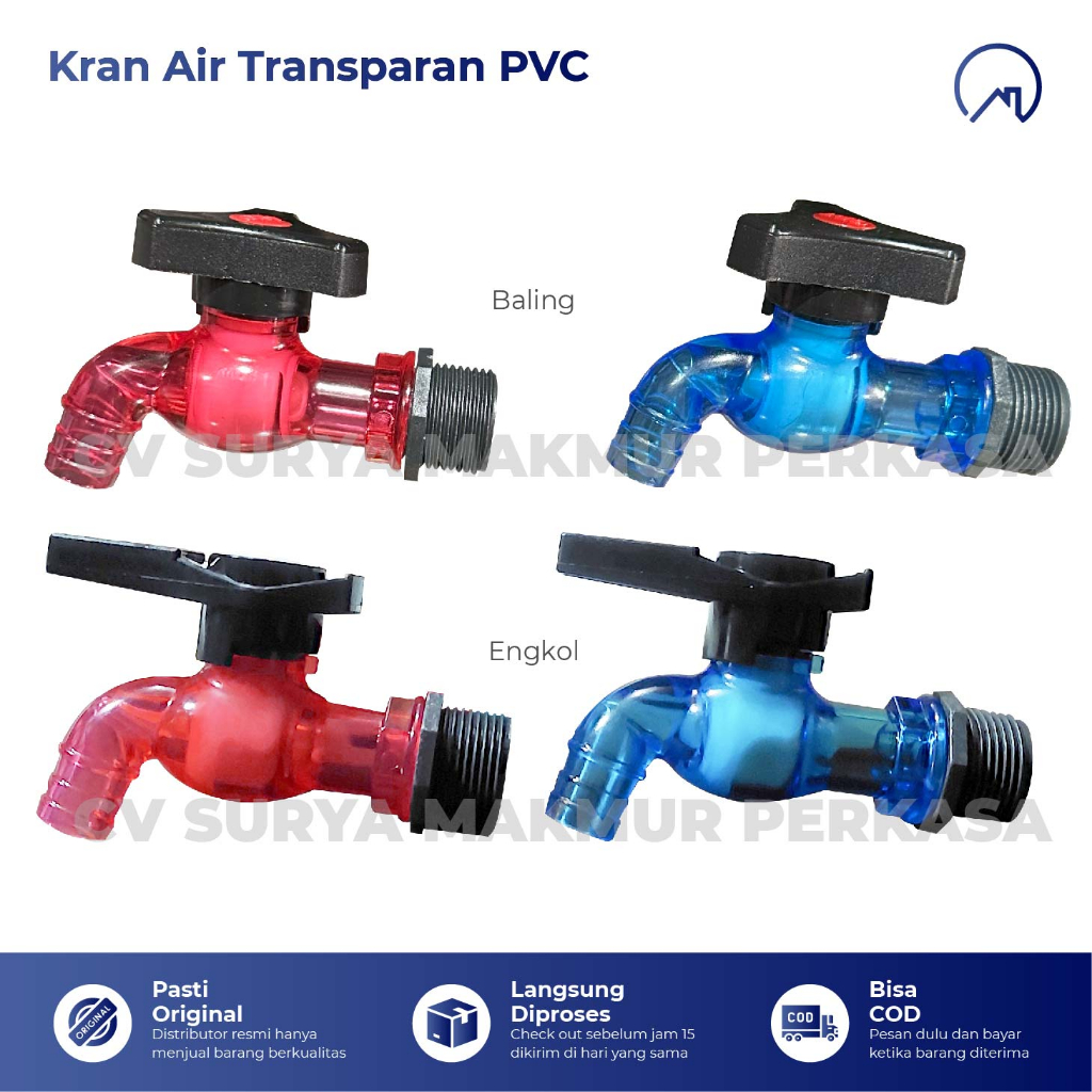 Jual Mdn Kran Taman Pvc Warna Transparan 1 2 Dan 3 4 Kran Air Kamar