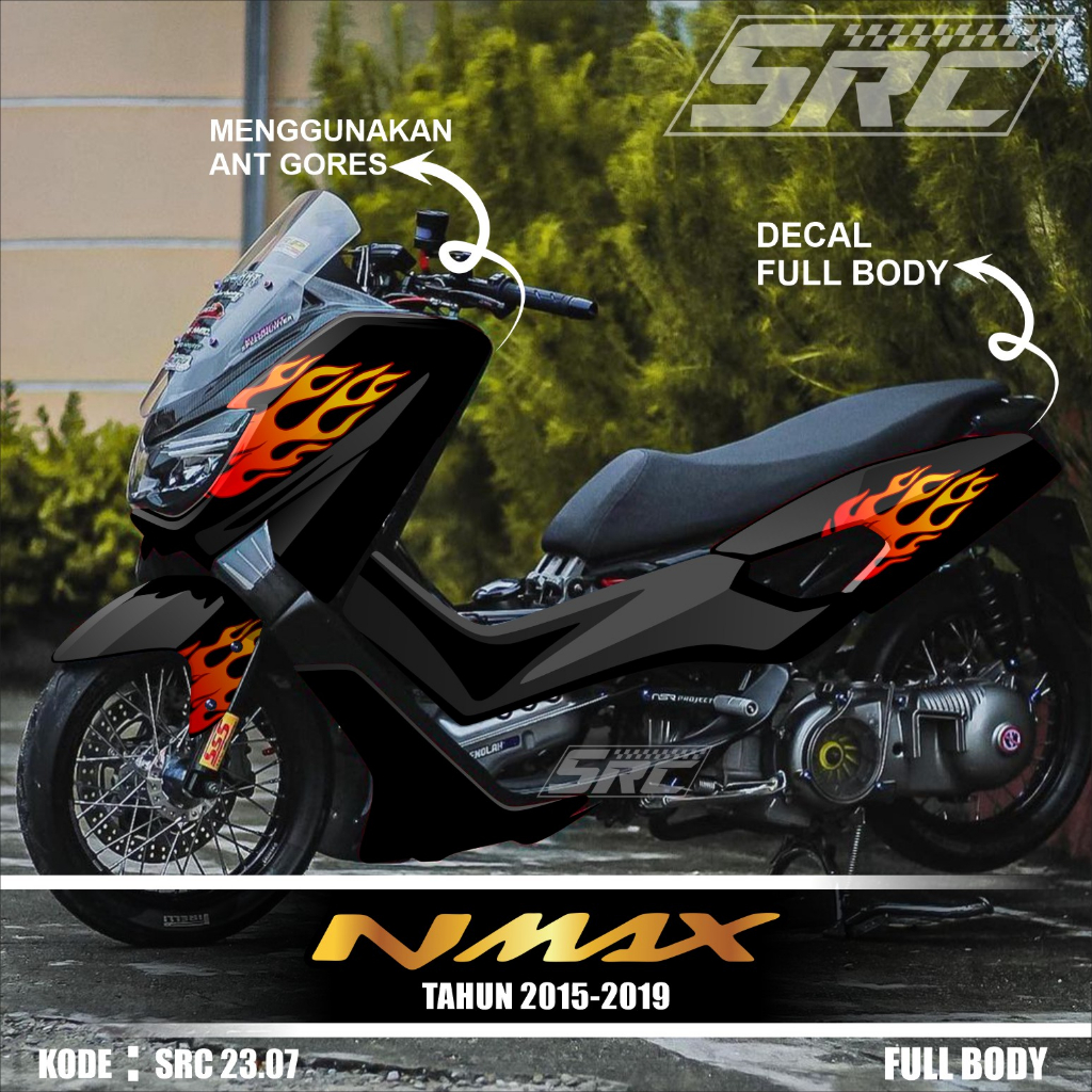 Jual Decal Sticker Stiker Yamaha Nmax Full Body Fullblok Terbaru Decal Nmax