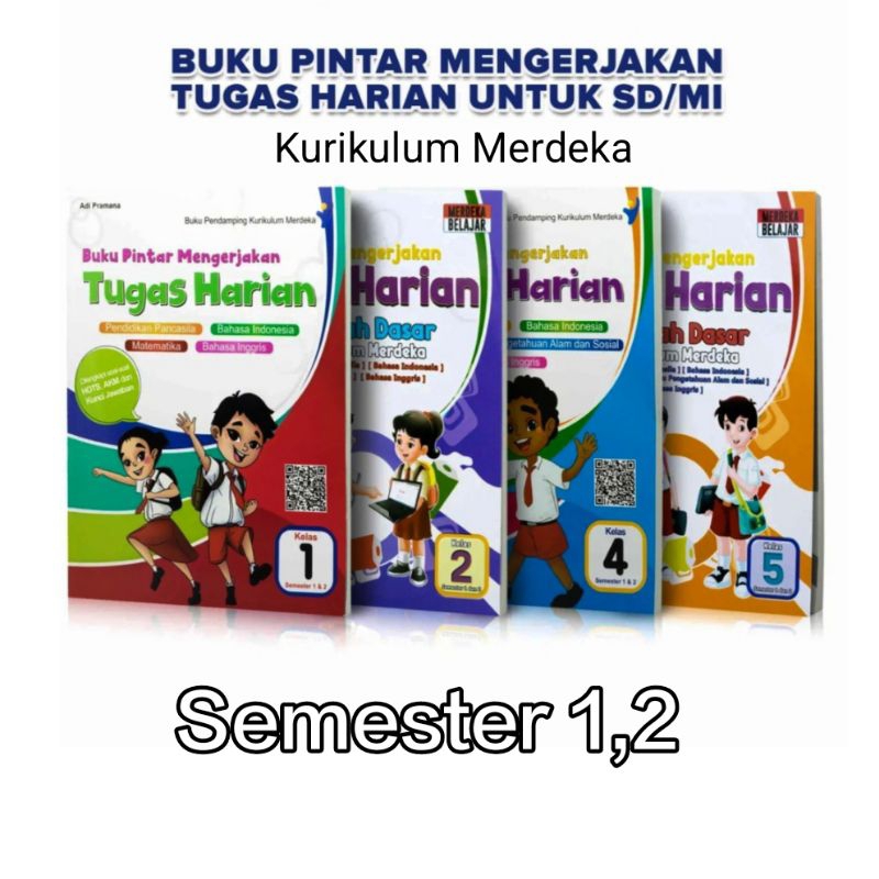 Jual Buku Soal Mengerjakan Tugas Harian Kurikulum Merdeka SD Kelas 1,2 ...
