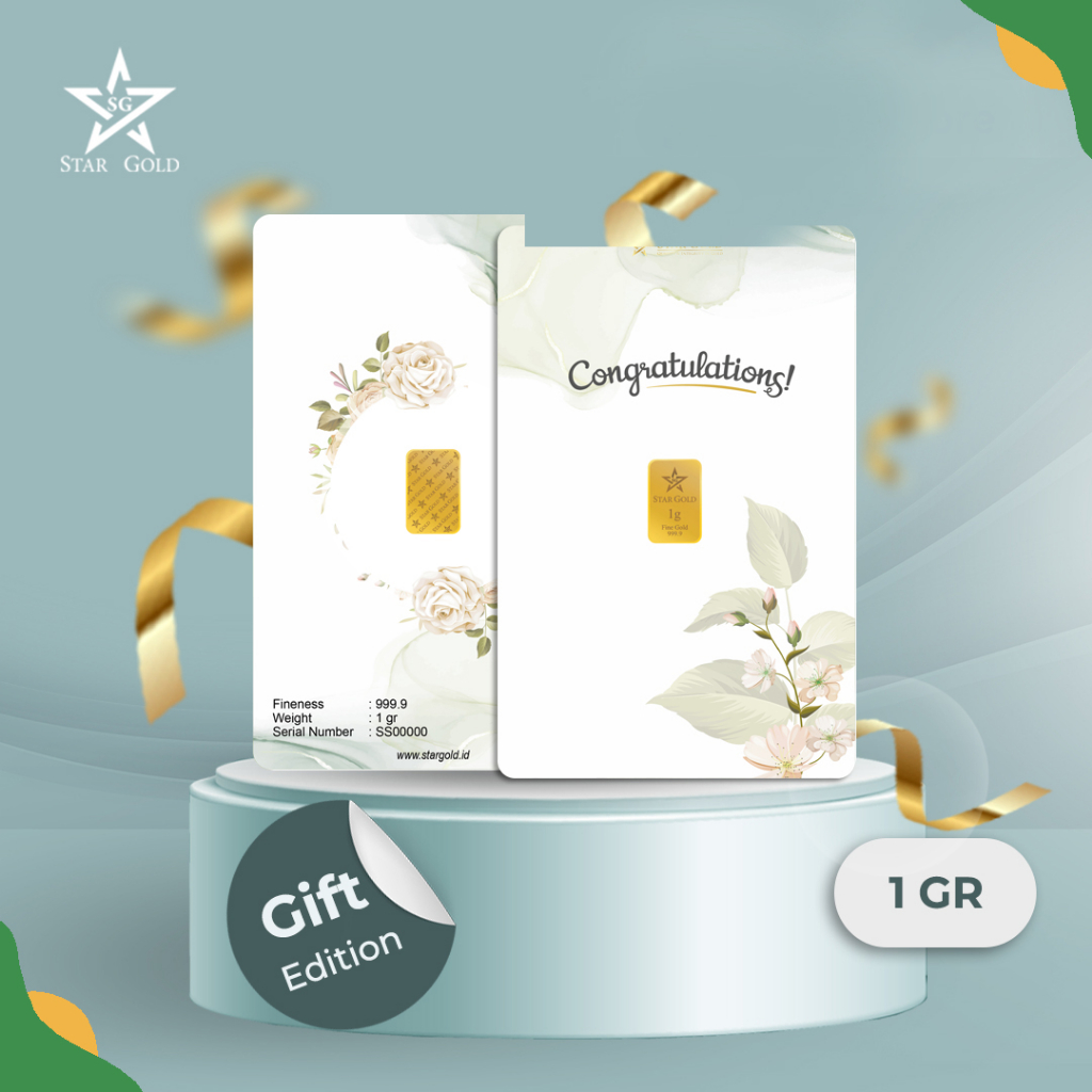 Jual Emas Logam Mulia 24K StarGold Congratulations Gift Series