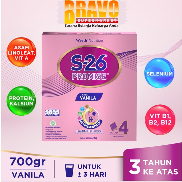 Jual Bravo Bojonegoro - S-26 Promise Tahap 4 Vanila Susu Bubuk Untuk ...