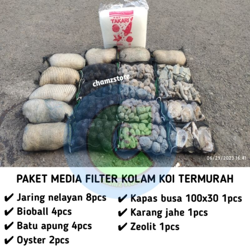 Jual paket media filter kolam koi siap pakai / media filter kolam koi