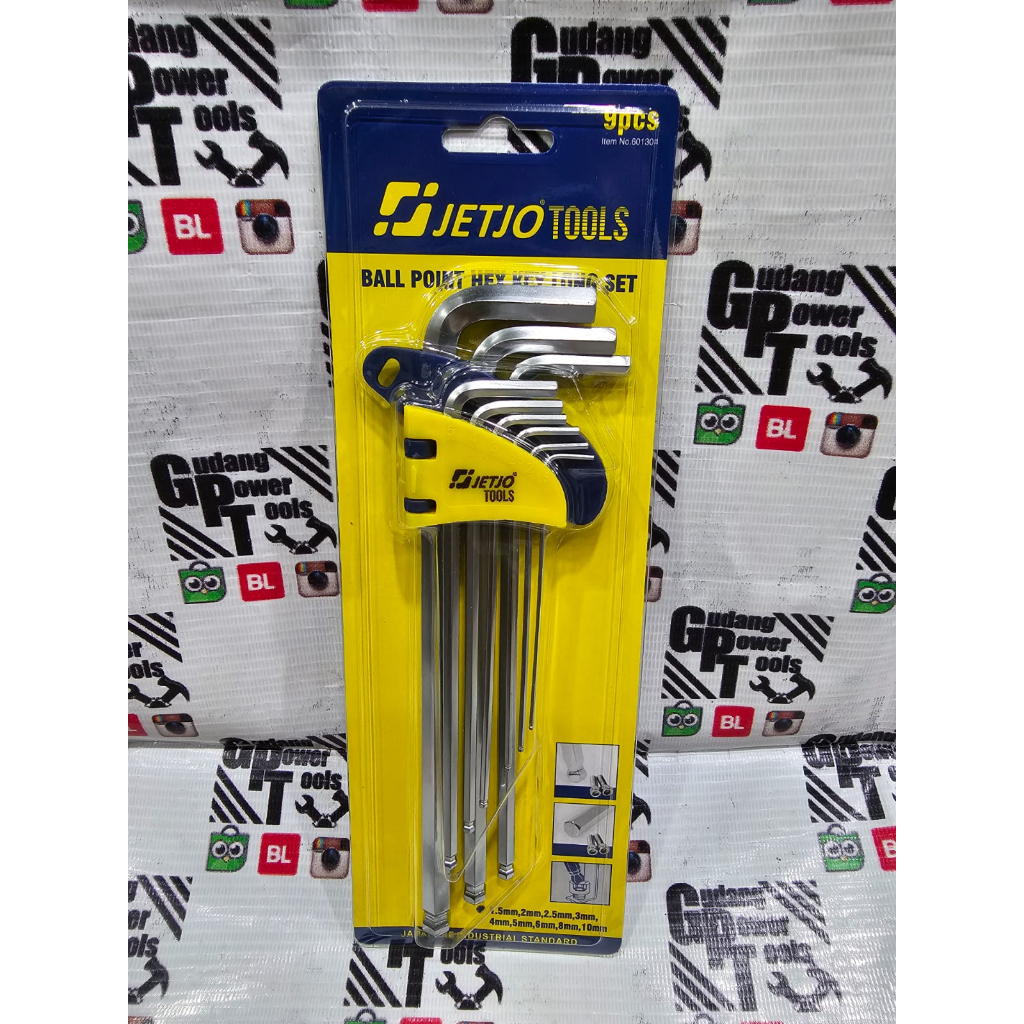 Jual Kunci L Panjang Set Hex Key Panjang Set Inch Inchi MM Kunci L ...